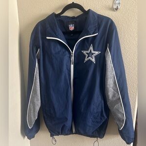 NFL Cowboys Blue and Gray Jacket with Star Logo size M